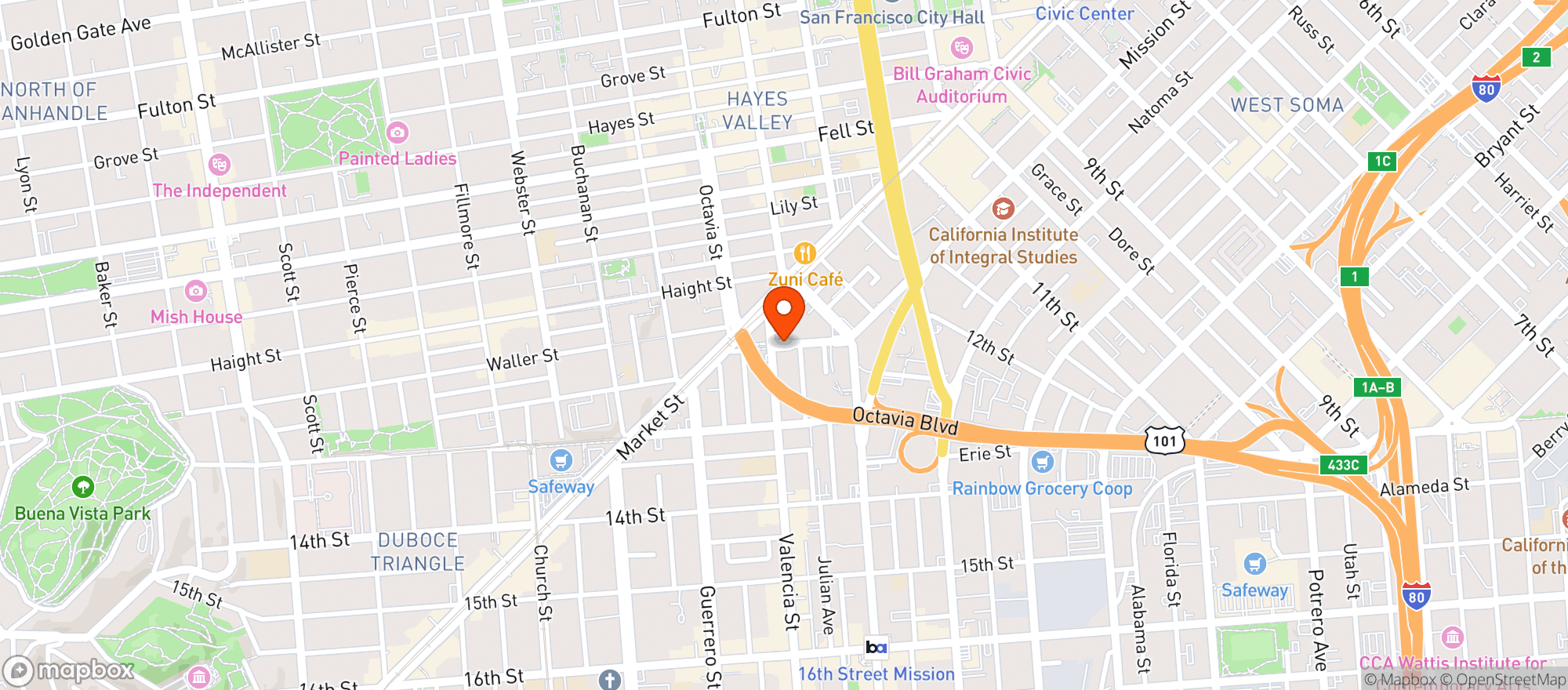 Map showing Valmar Supermaket