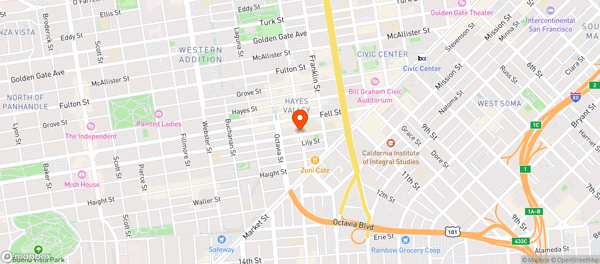 Map showing Victoria Liquors