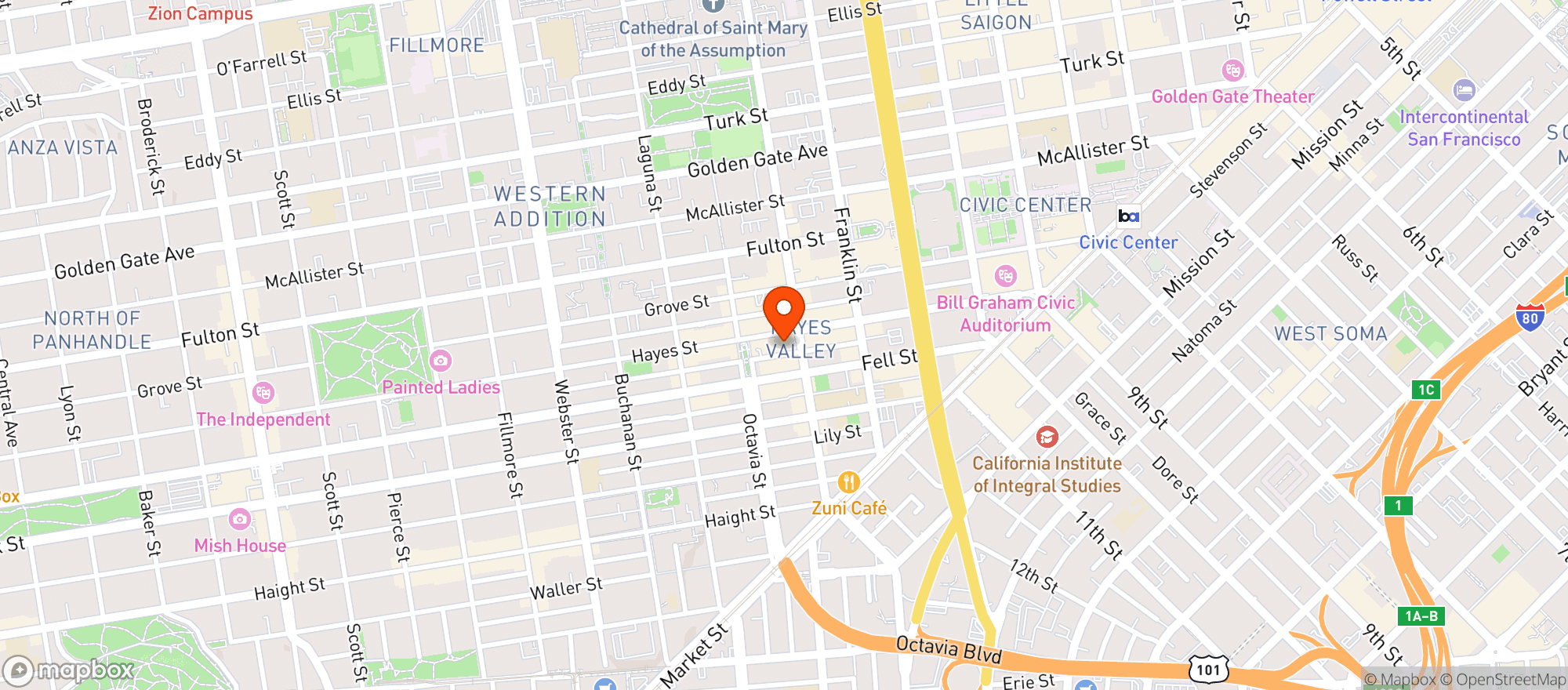 Map showing Papito West