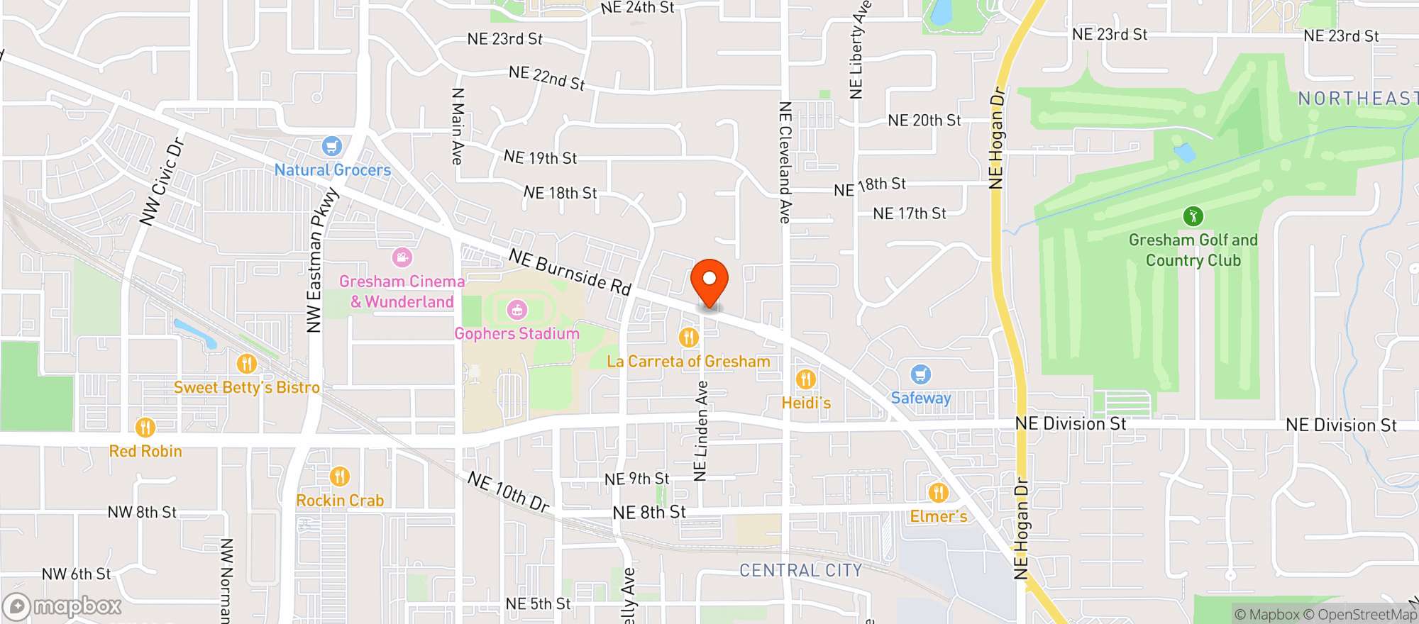Map showing Deas In & Out