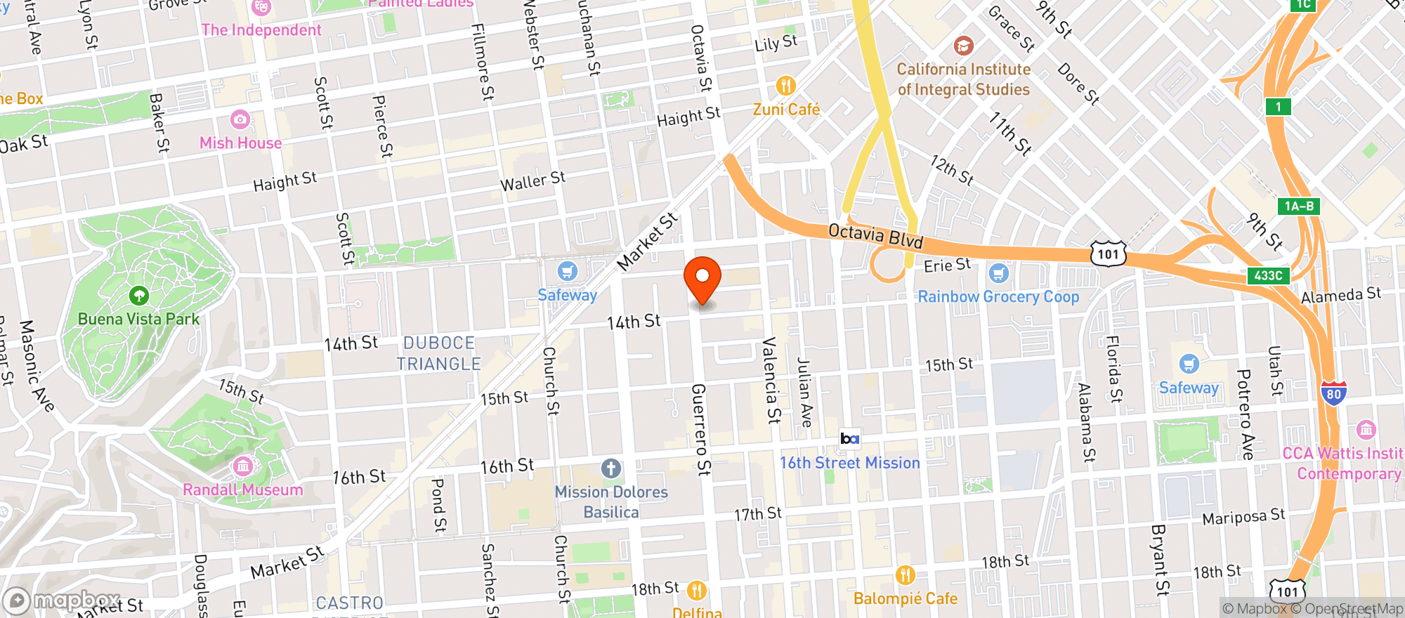 Map showing Bar Part Time