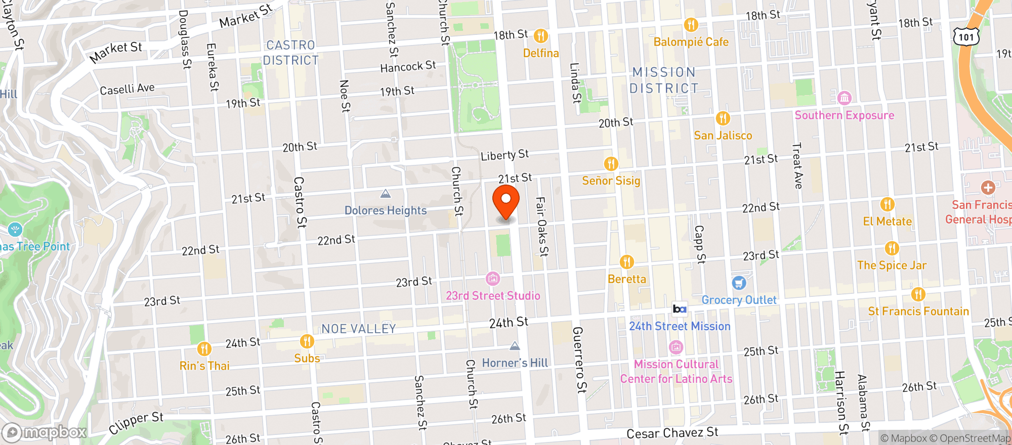 Map showing Dolores Deluxe