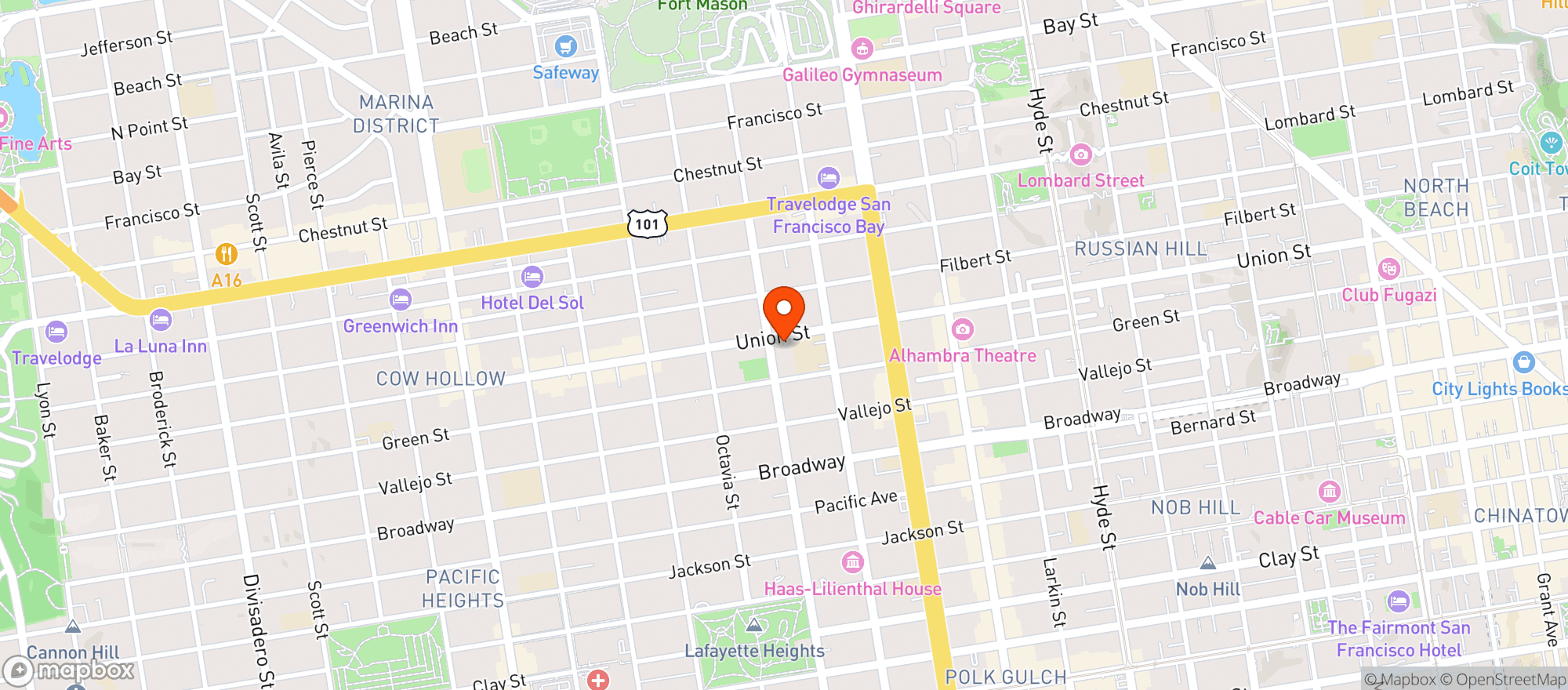 Map showing Better Sunday