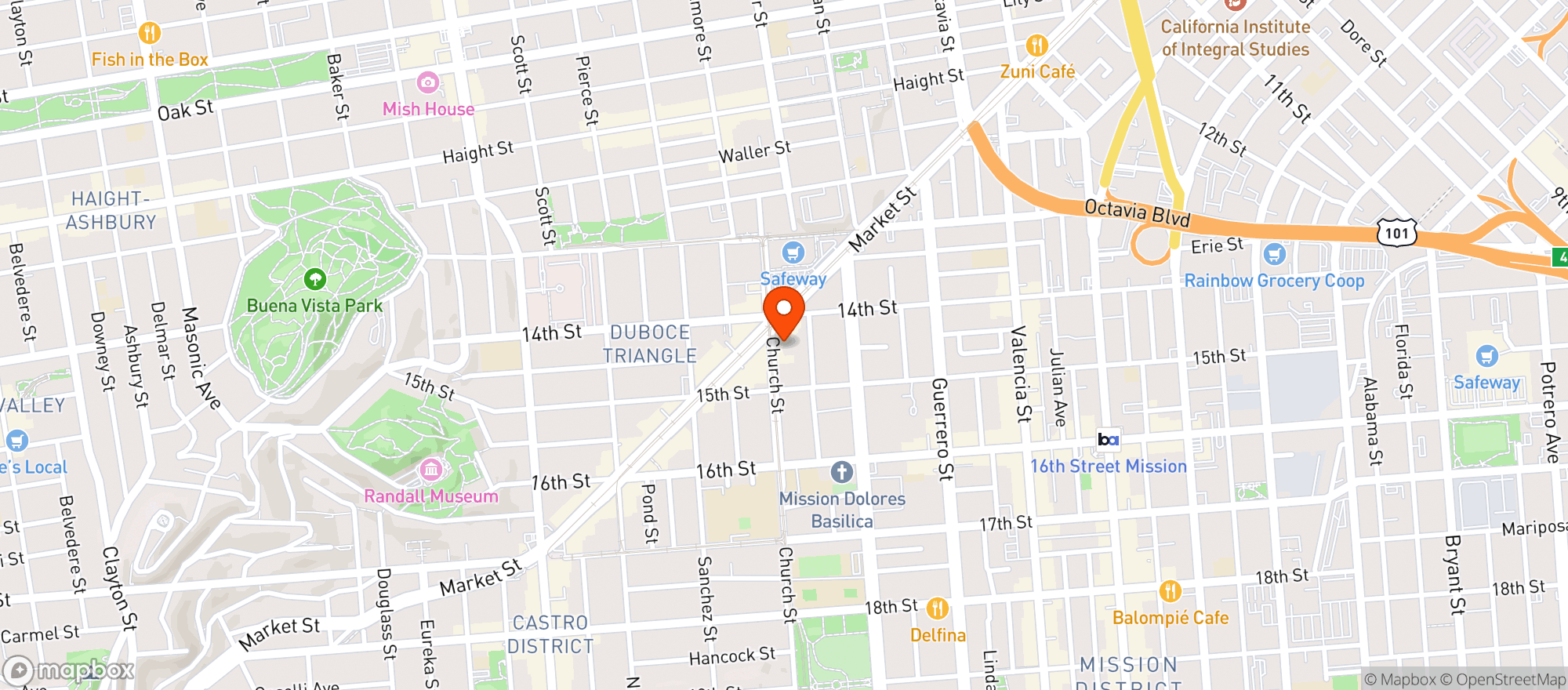 Map showing Pilsner Inn