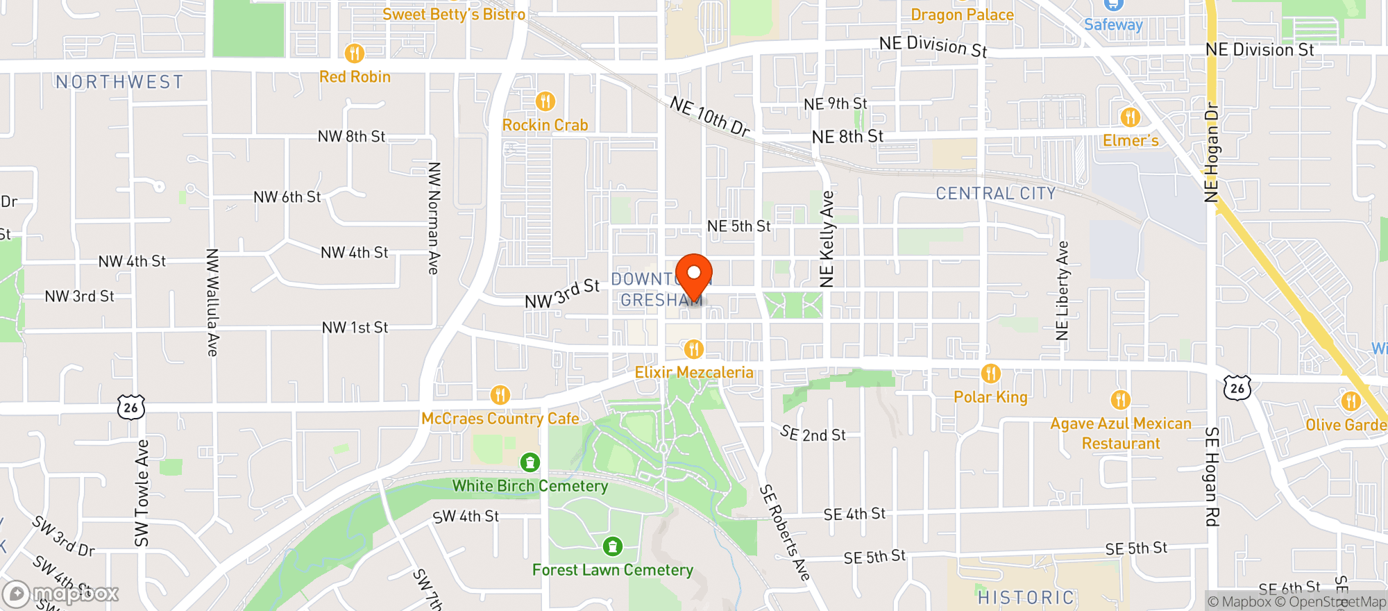 Map showing Discounts Plus
