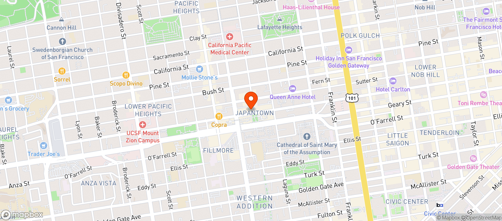 Map showing Fermentation Lab