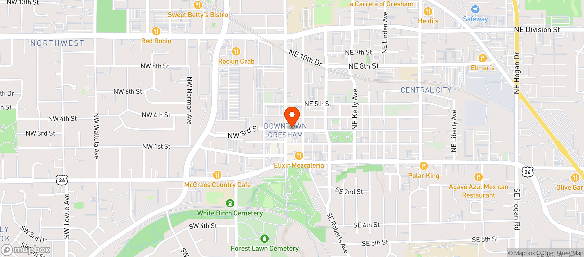 Map showing The Scout Wine Bar