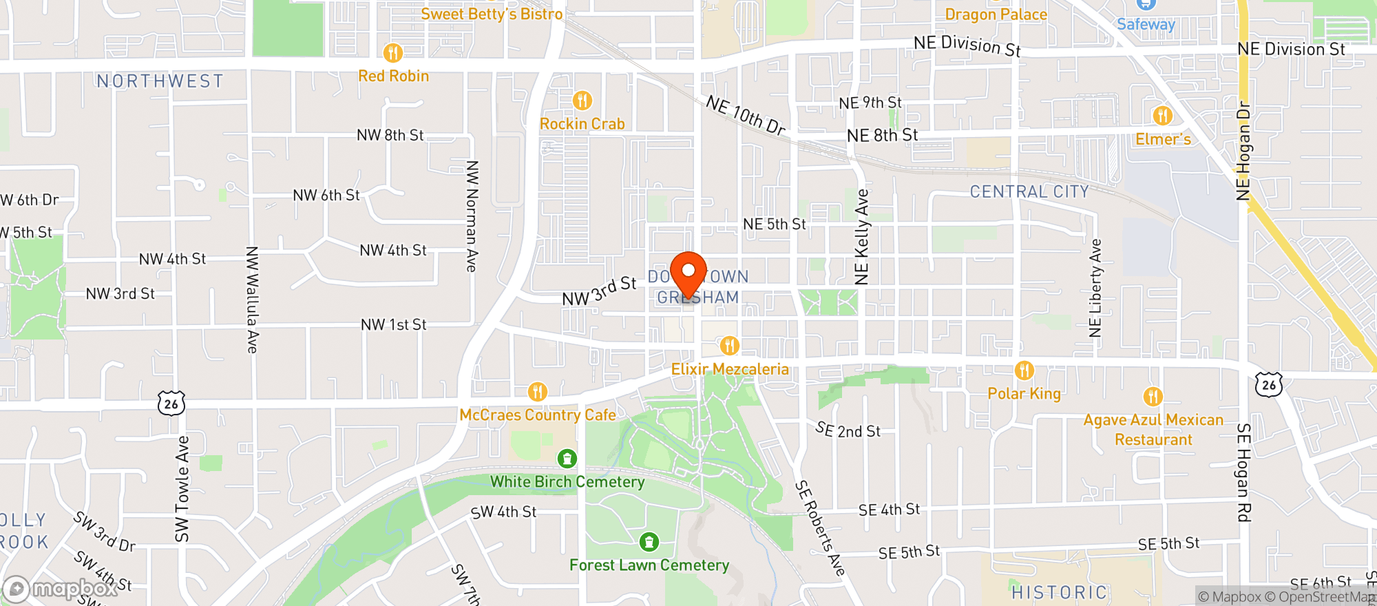 Map showing The Spot On Sports Pub