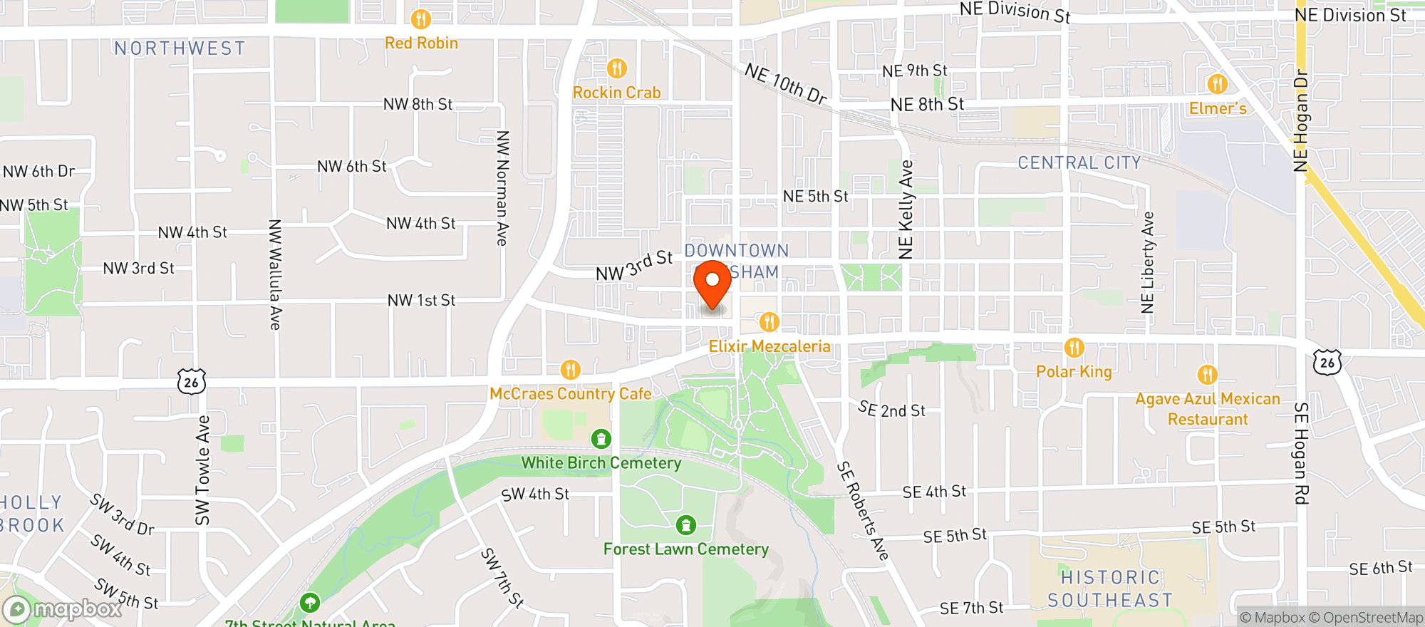 Map showing Bar 33