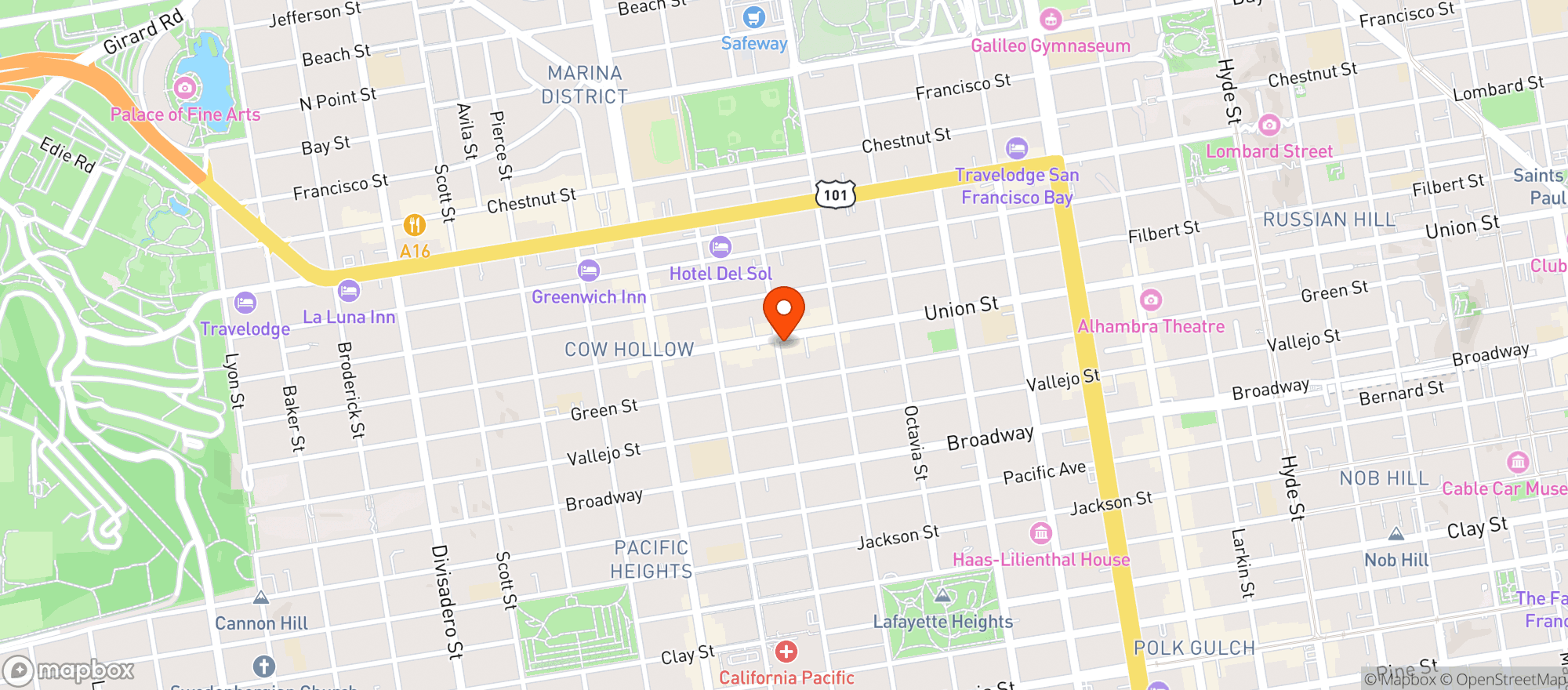 Map showing Luke'S Local