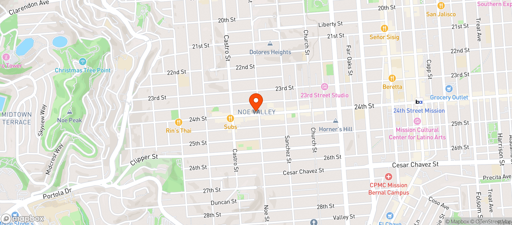 Map showing Novy Restaurant