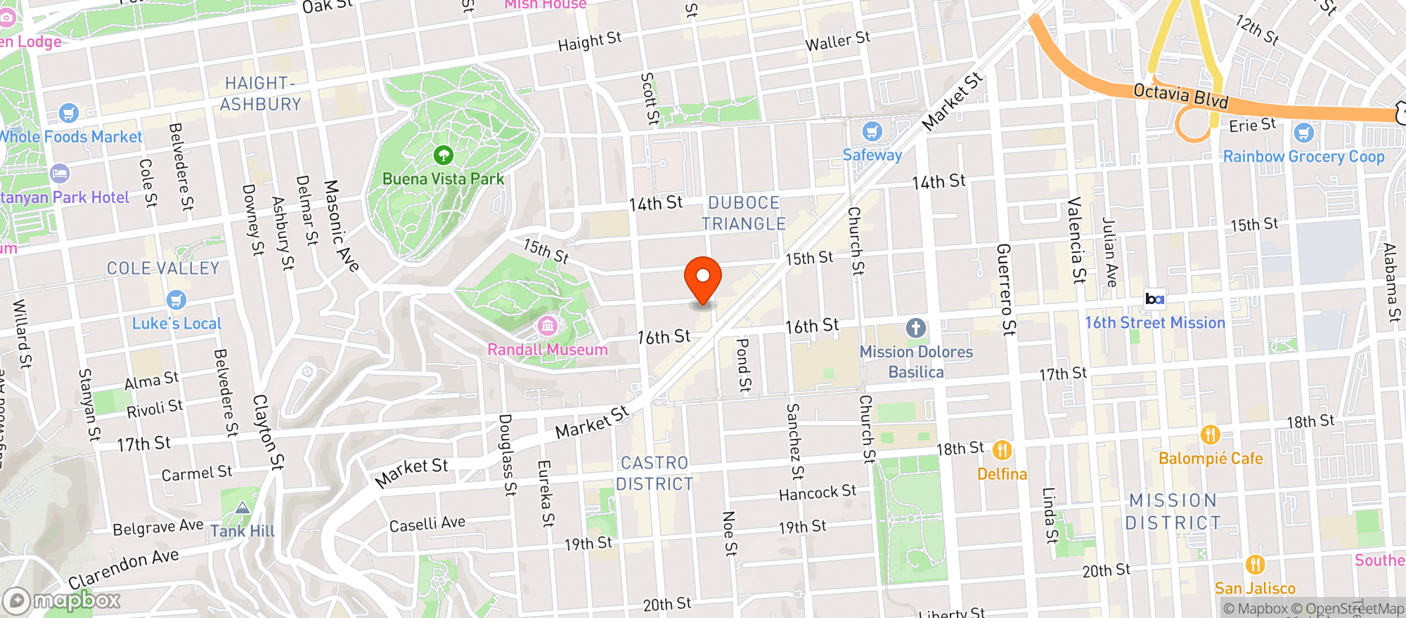 Map showing The Flore Store