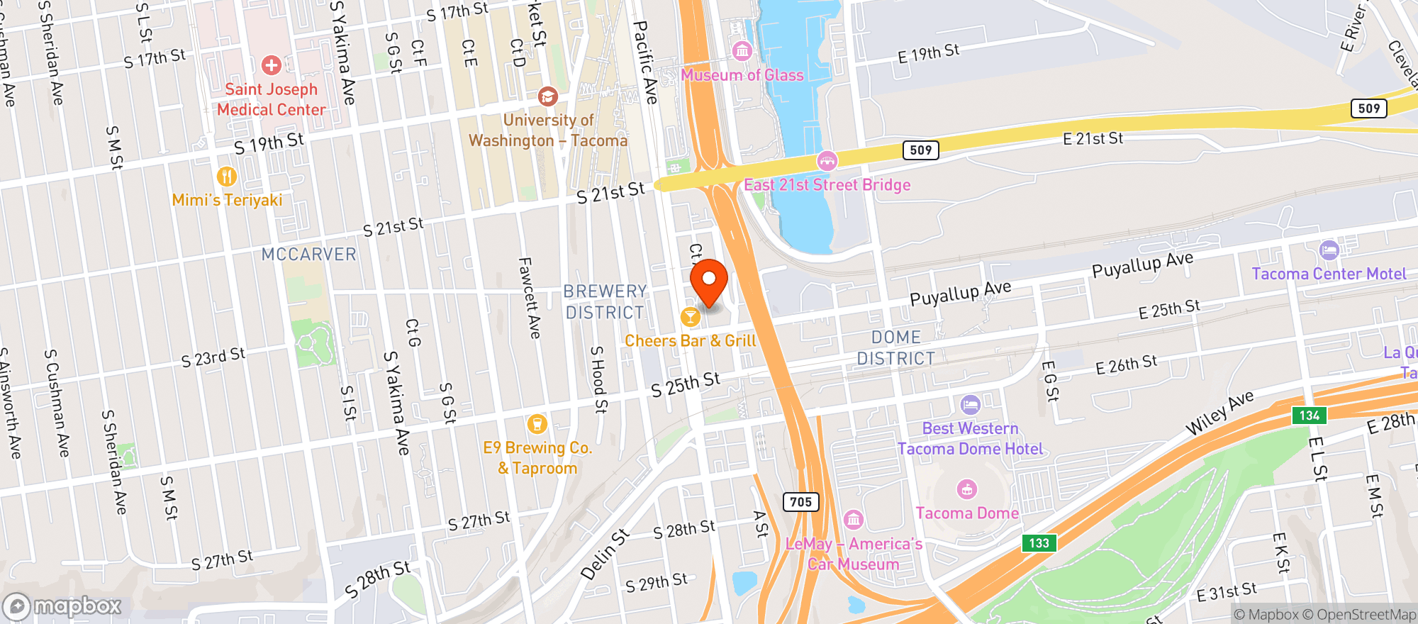 Map showing Soulberry Coffee House