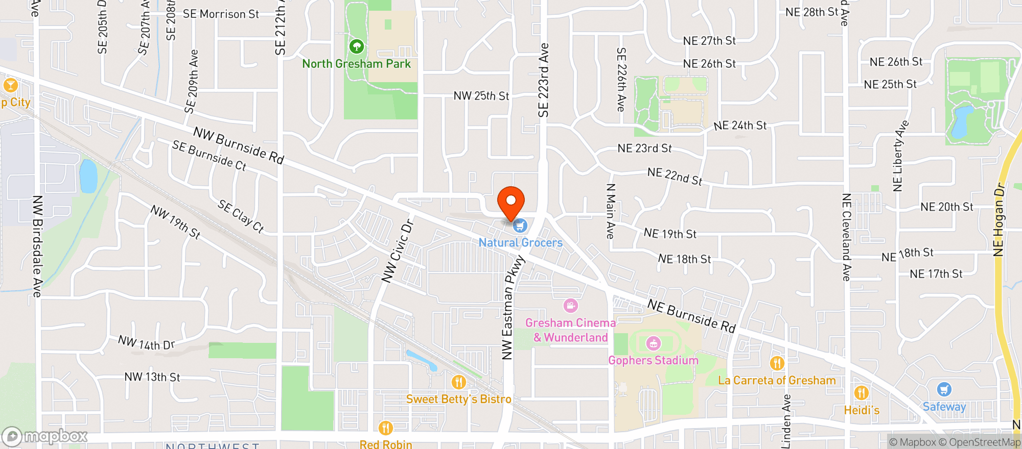 Map showing Natural Grocers By Vitamin Cottage - Natural Grocers By Vc_gresham (gh) - 00530083