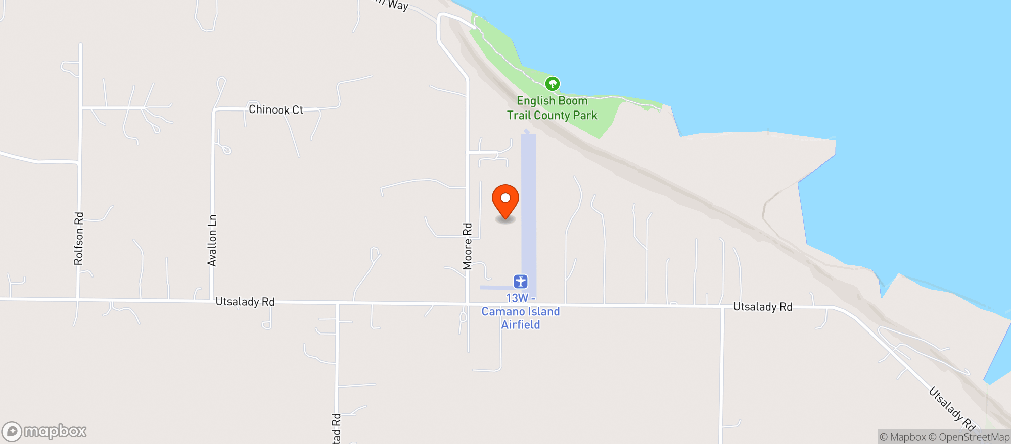 Map showing Ale Spike - Camano Island