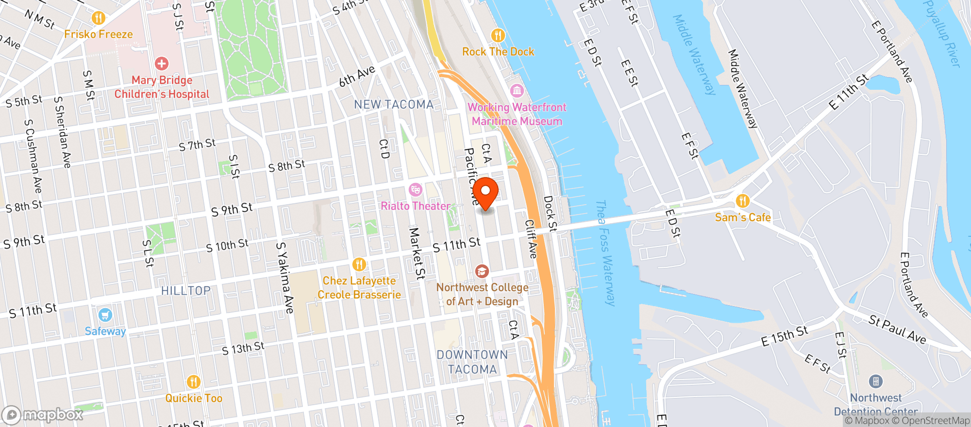 Map showing Keys On Main
