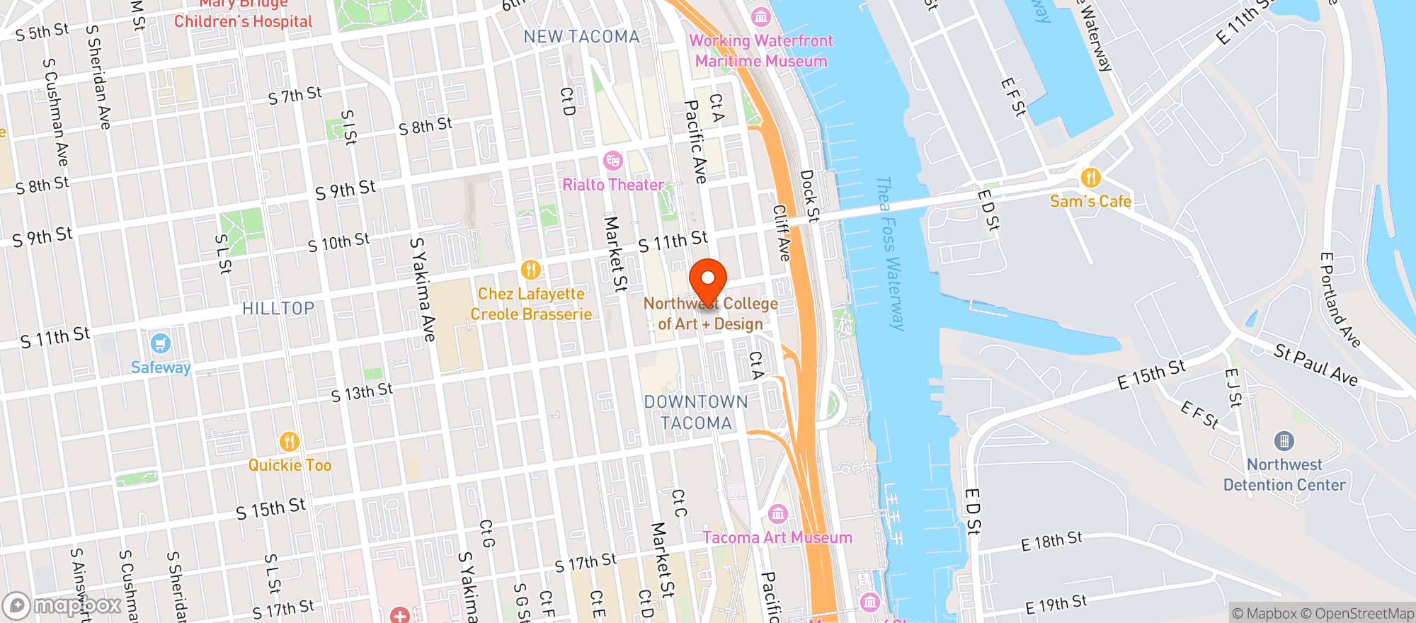 Map showing Old Spaghetti Factory #1865