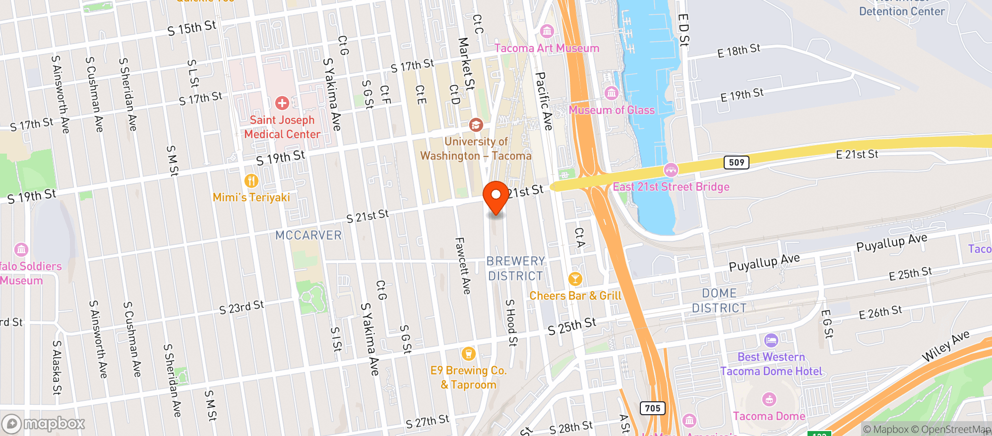 Map showing Naomi Joe Coffee