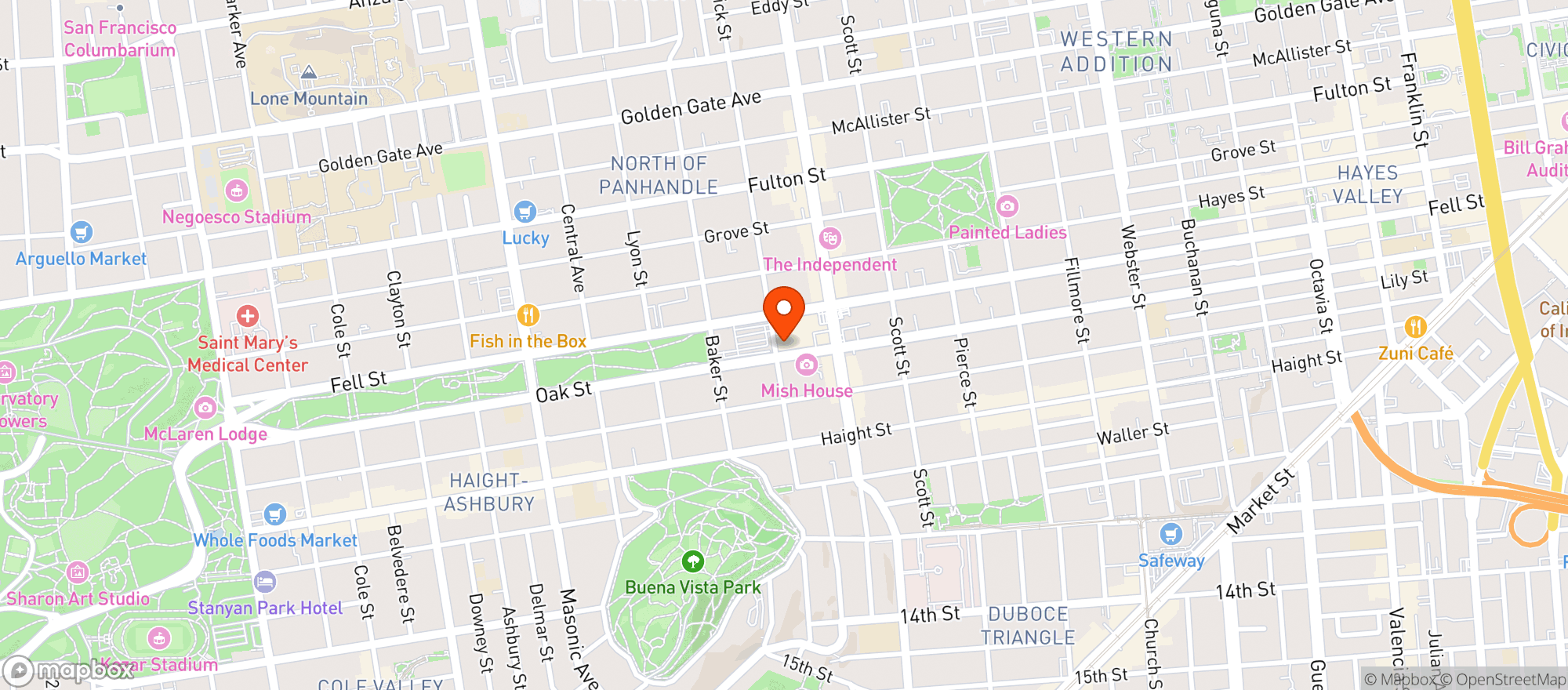 Map showing Falletti Foods