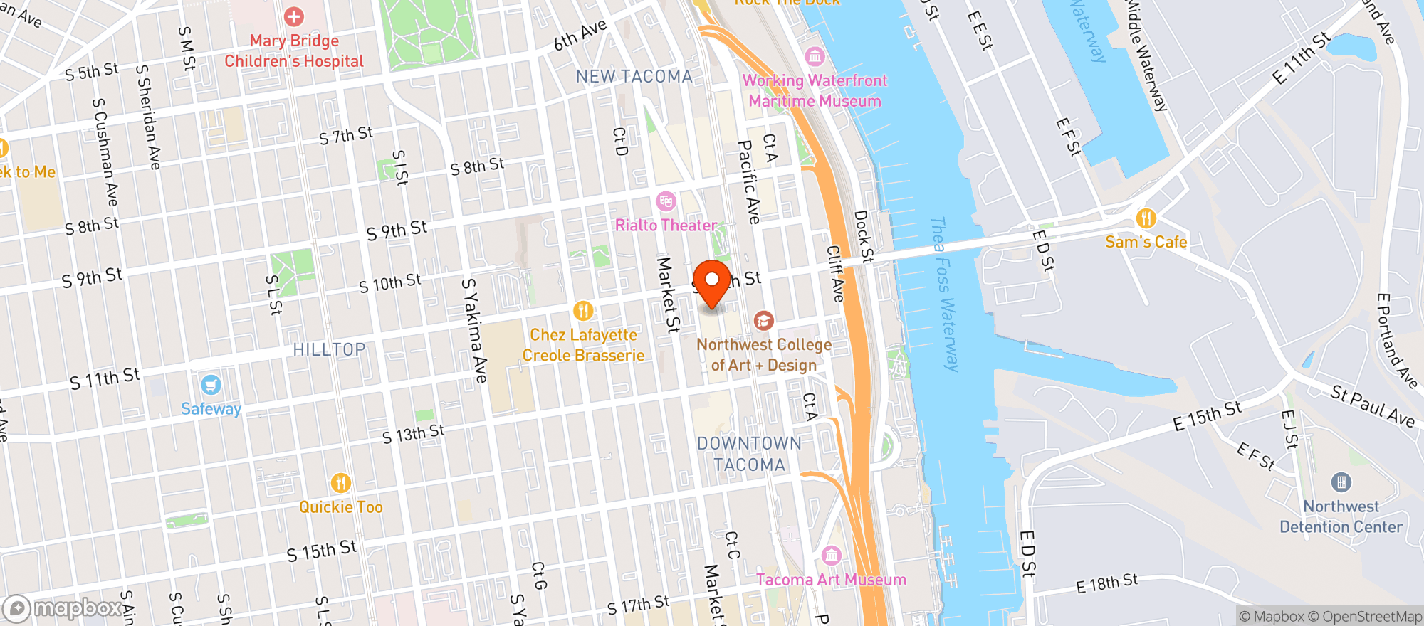 Map showing Steel Creek American Whiskey