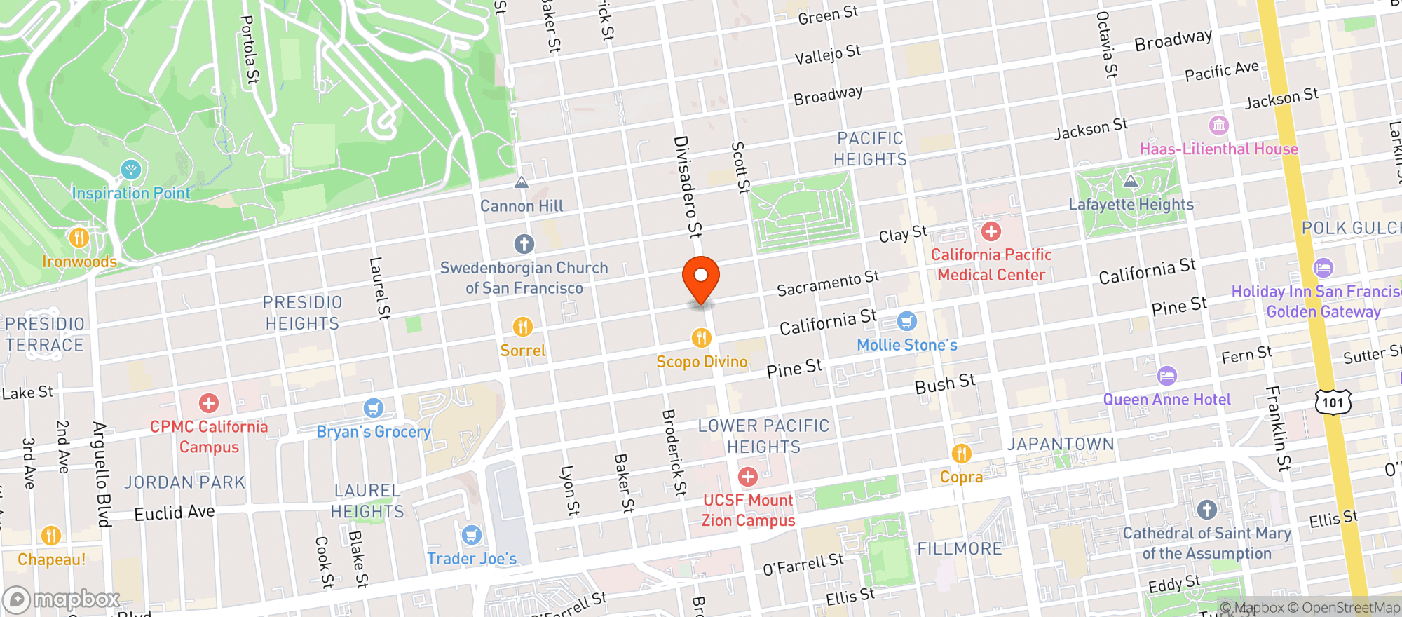 Map showing London Market