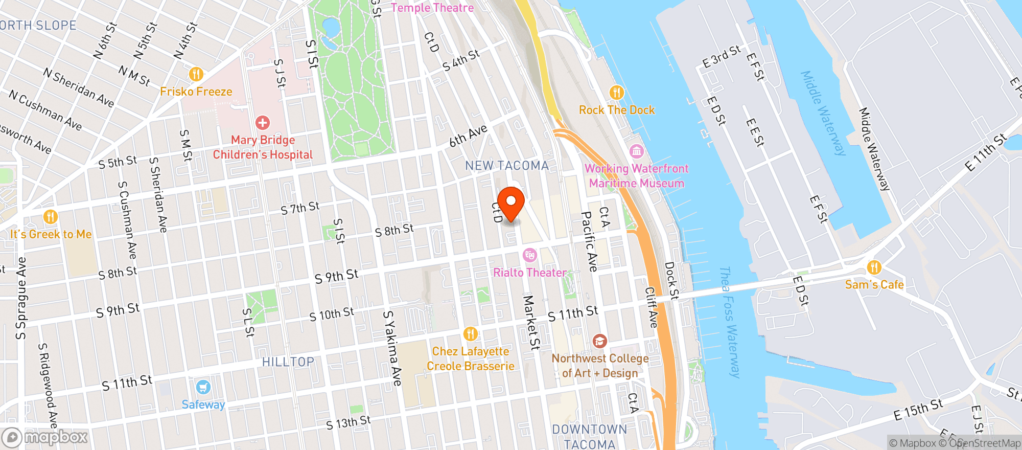 Map showing Cider & Cedar