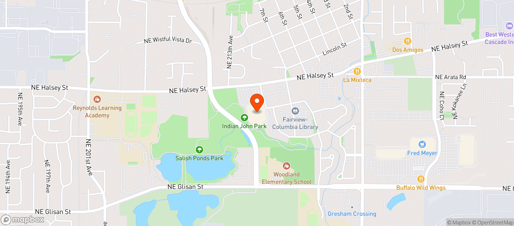Map showing Target