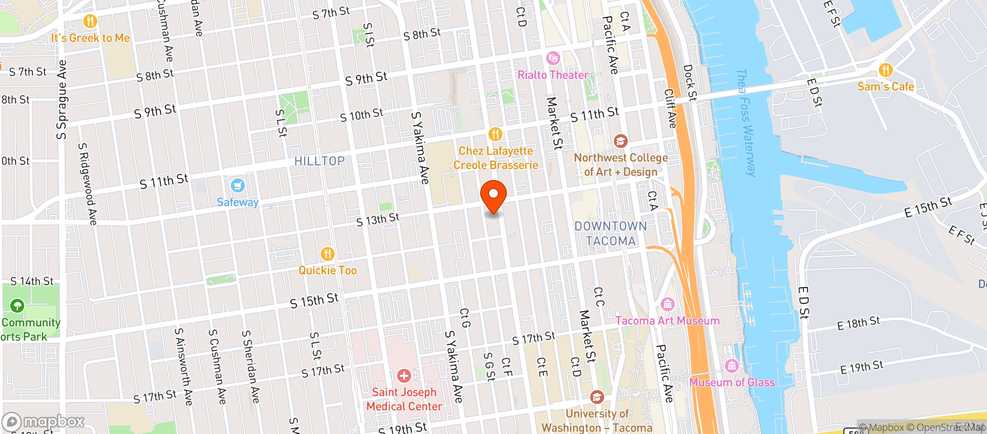Map showing The Camp Bar