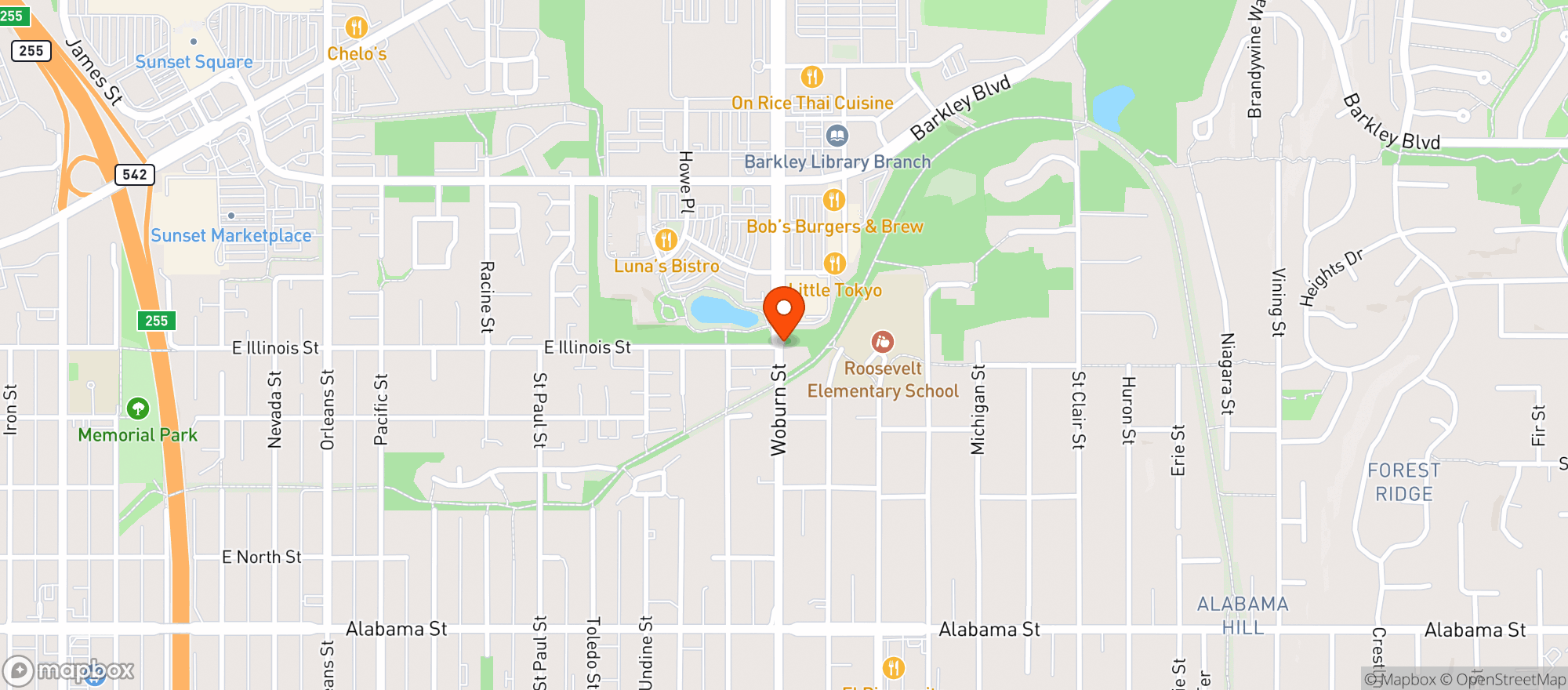 Map showing Haggen - 3460