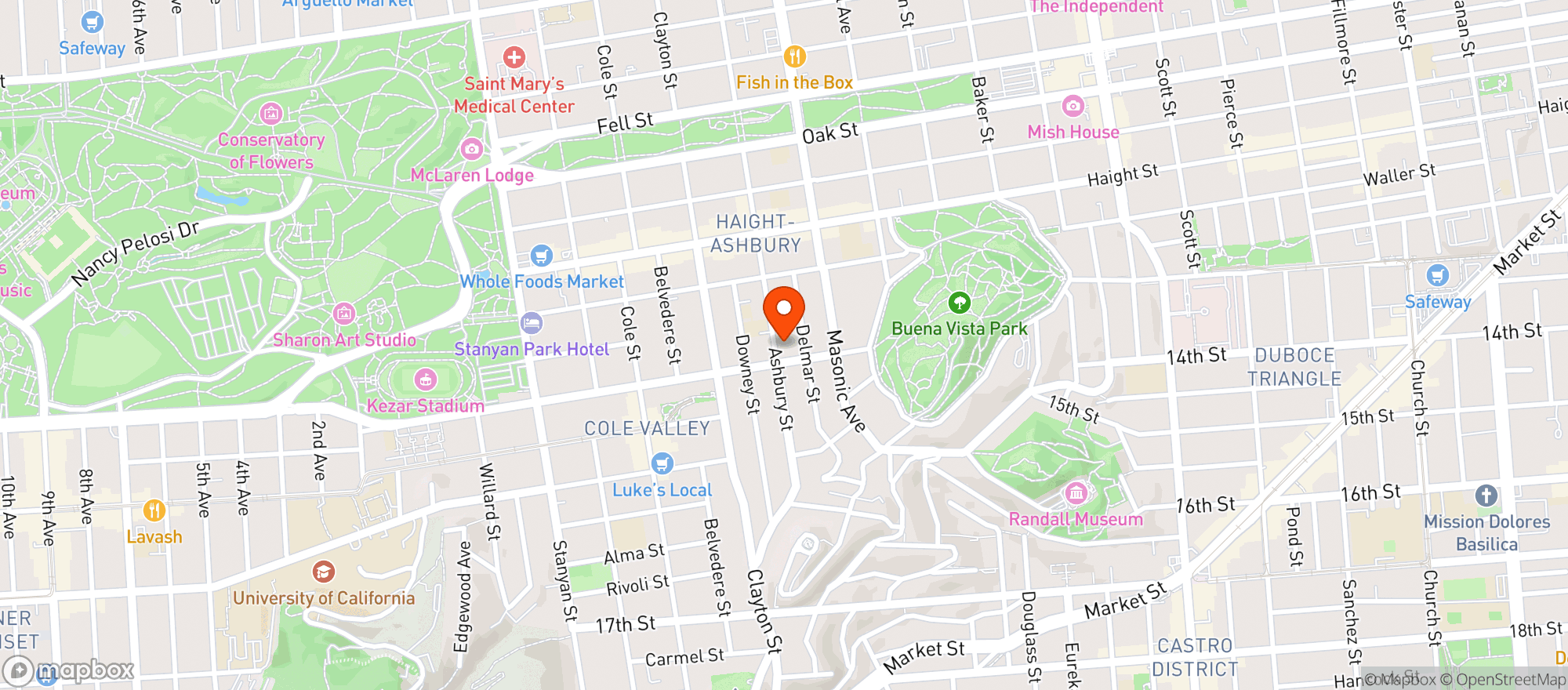 Map showing Sidewalk Juice - San Francisco_2