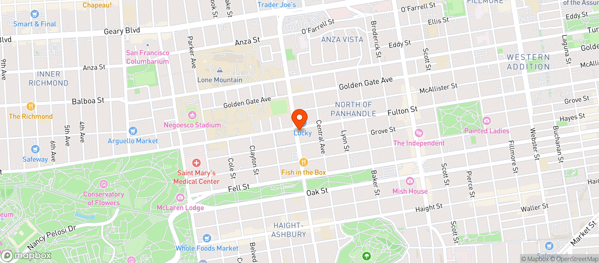 Map showing Fulton Food Shop