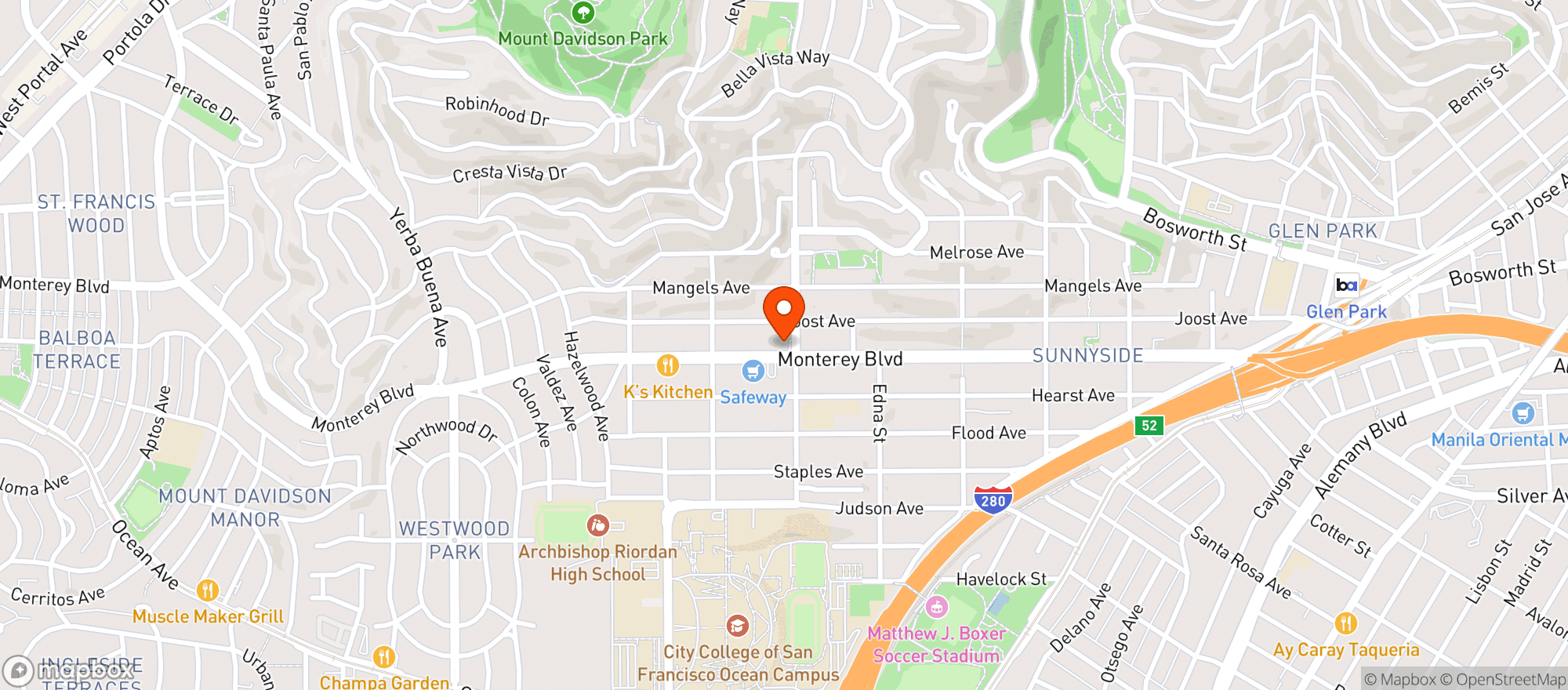 Map showing Kwik & Convenient