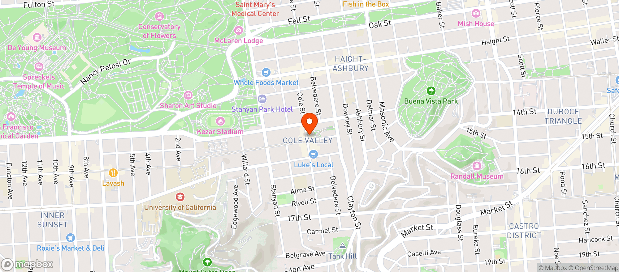 Map showing Say Cheese