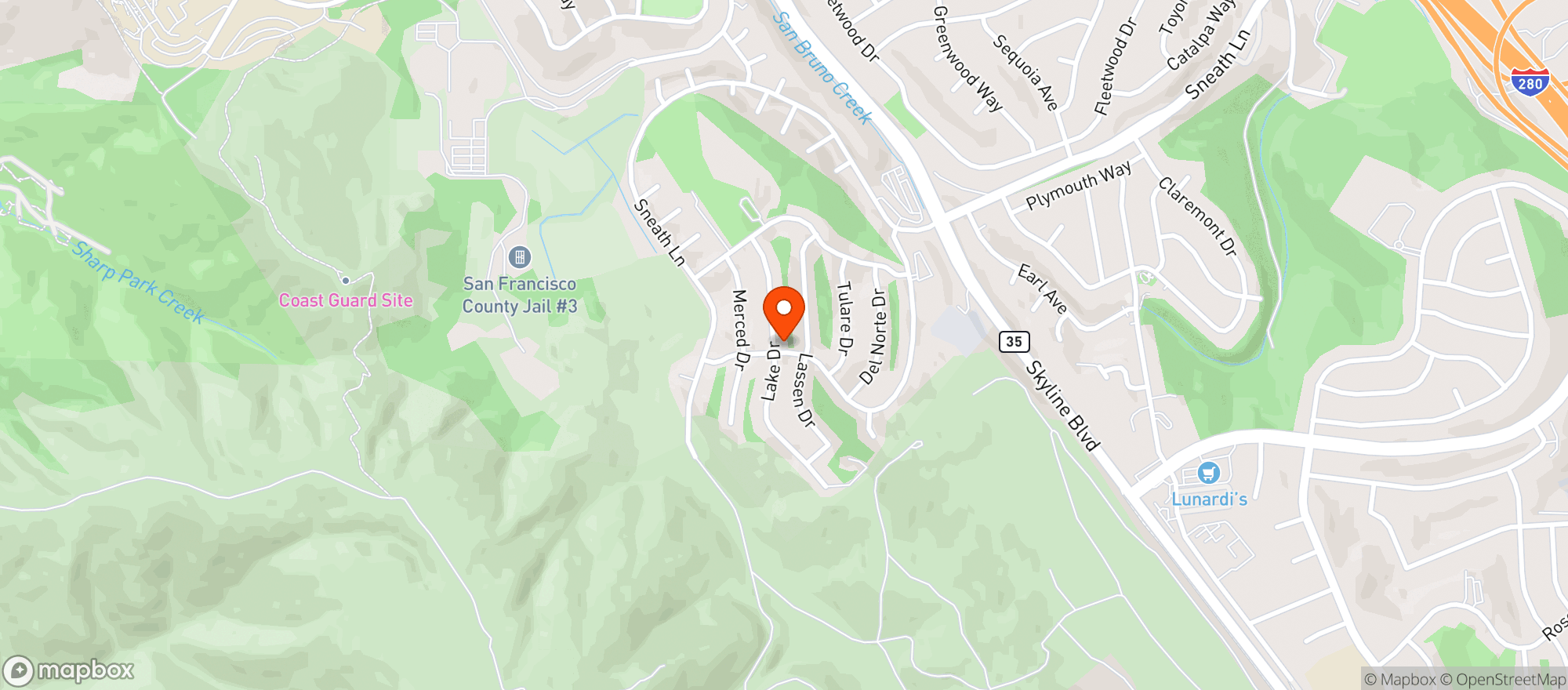 Map showing Gnc
