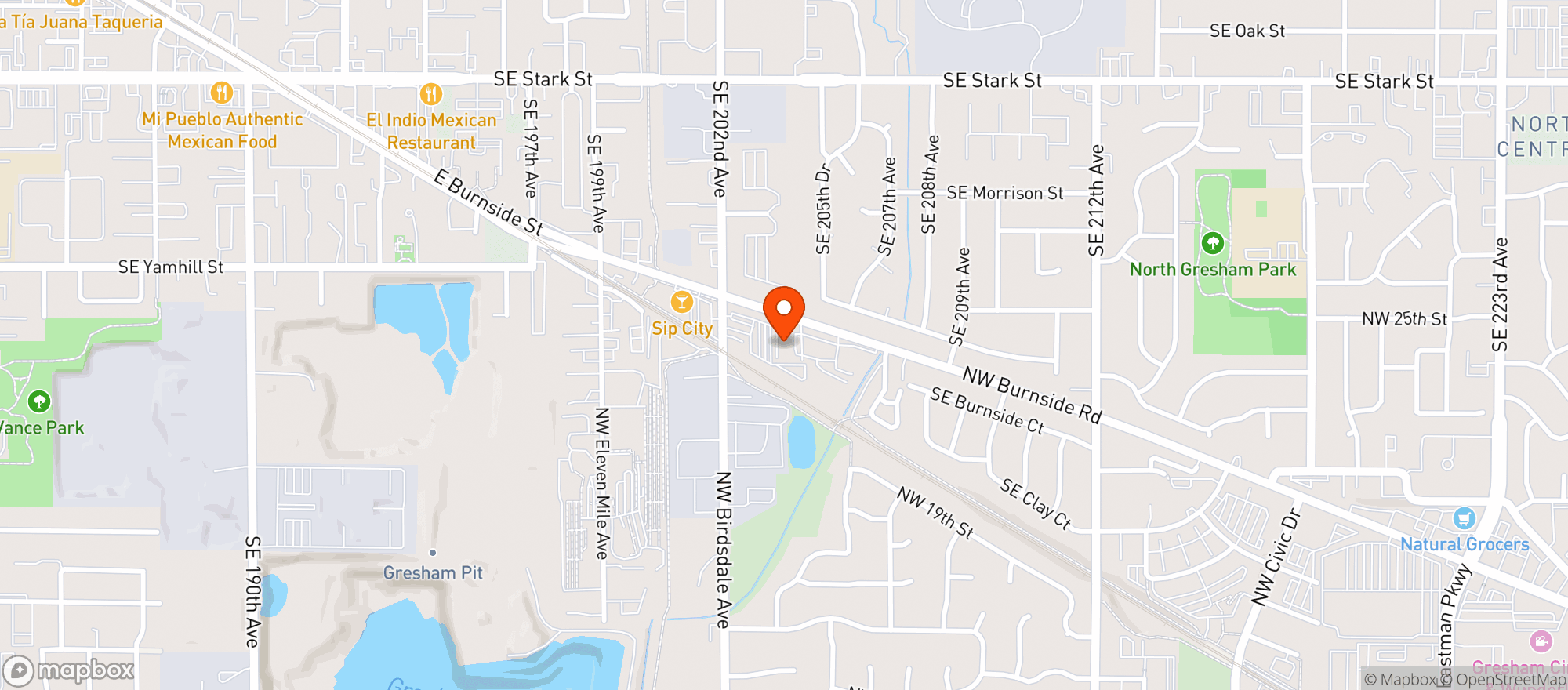Map showing Thc Recreation Station Salem