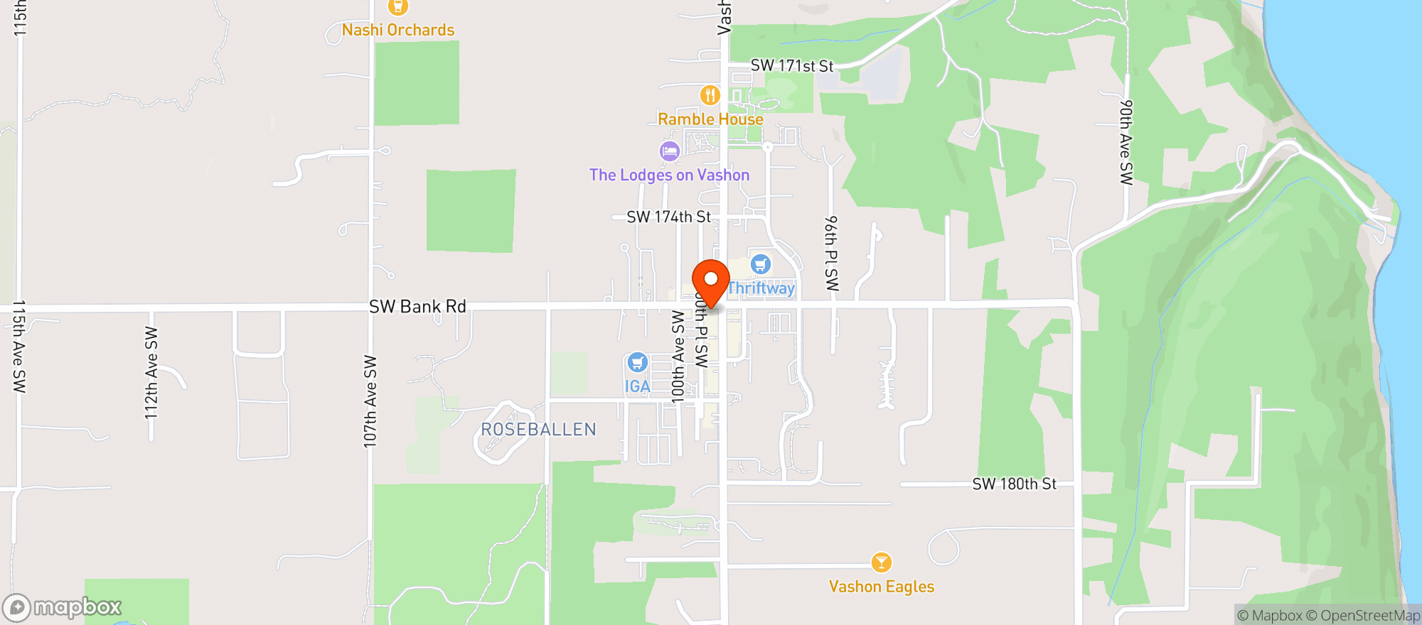 Map showing Hardware Store