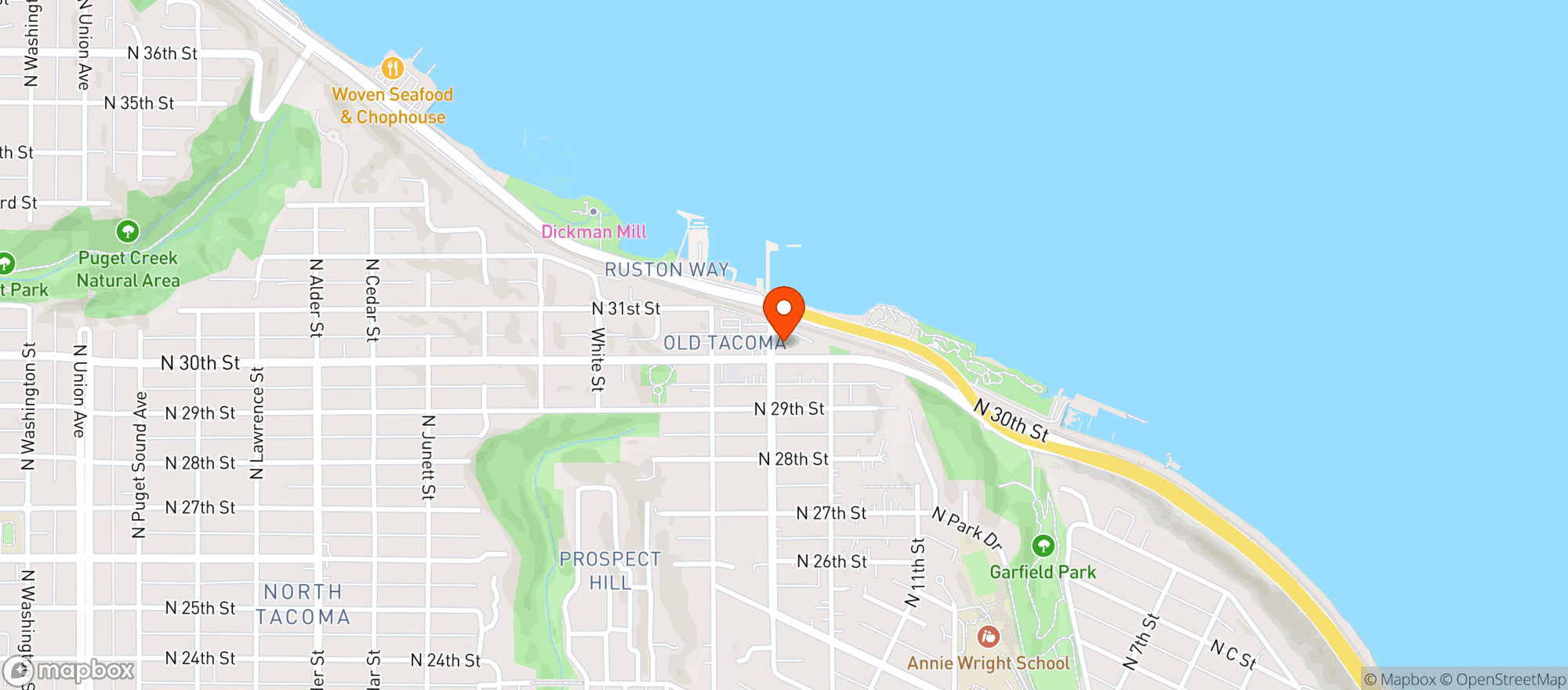 Map showing Spar Tavern