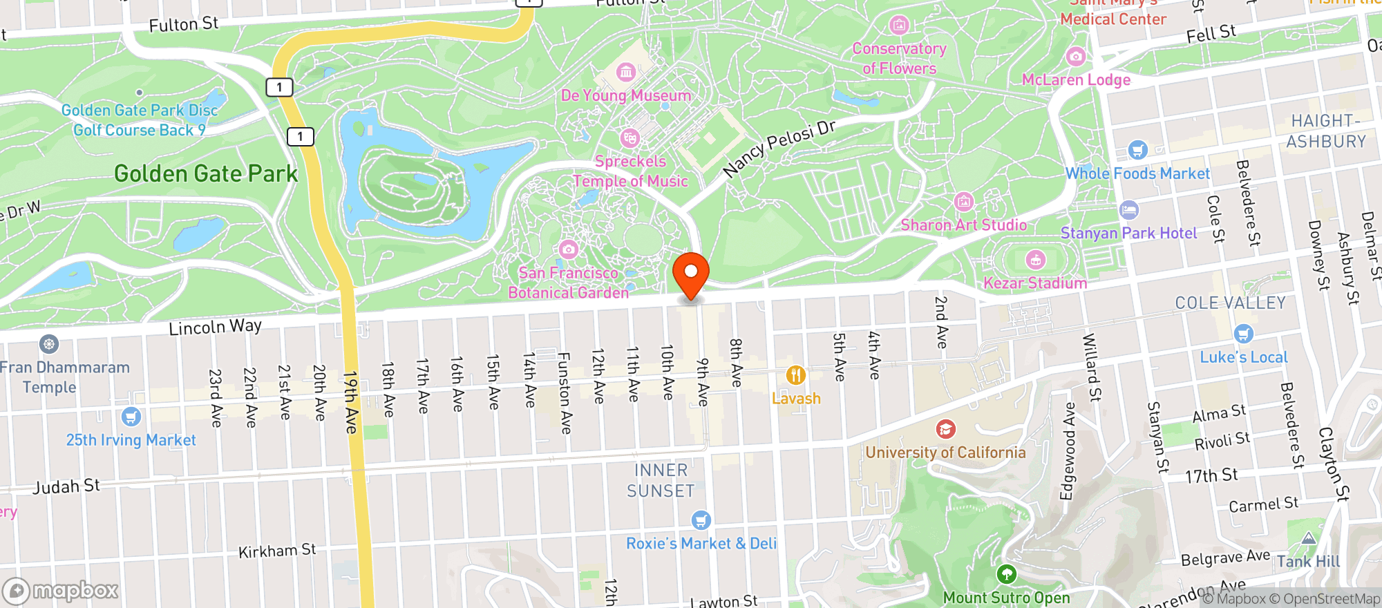Map showing Little Shamrock