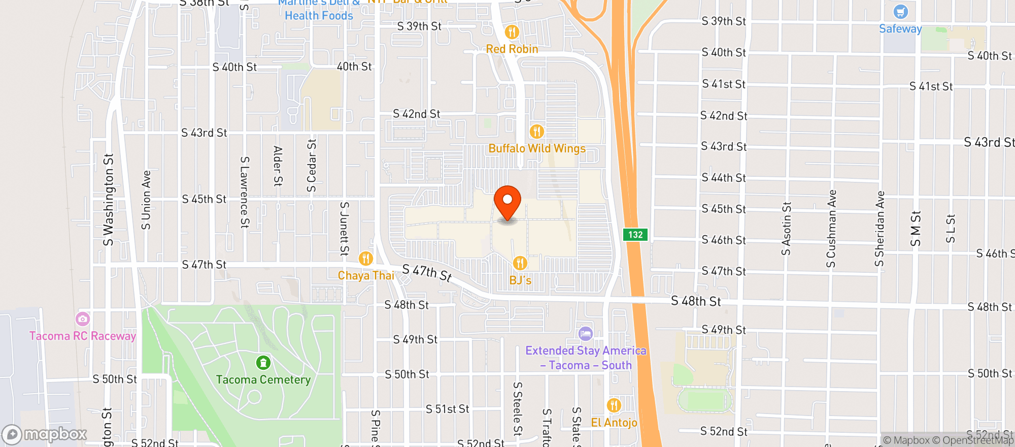 Map showing Total Wine