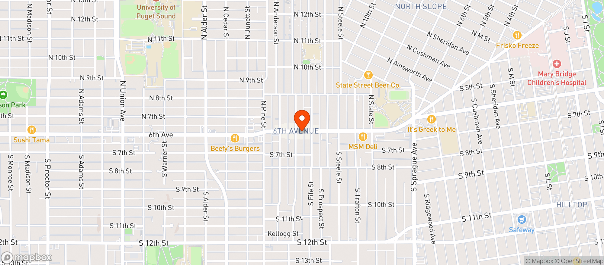 Map showing Field Bar