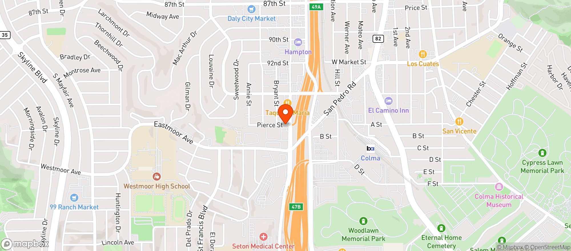 Map showing Cvs Pharmacy