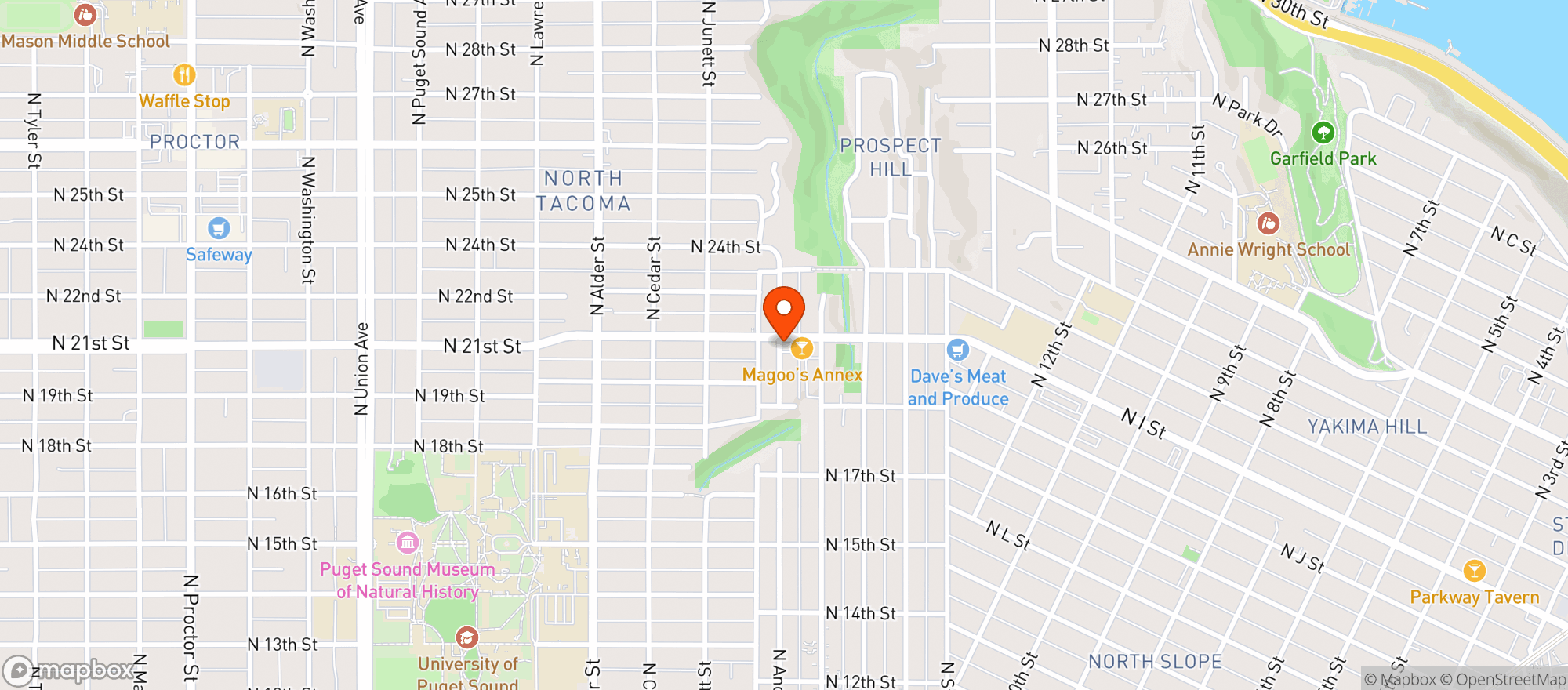 Map showing Lander Coffee