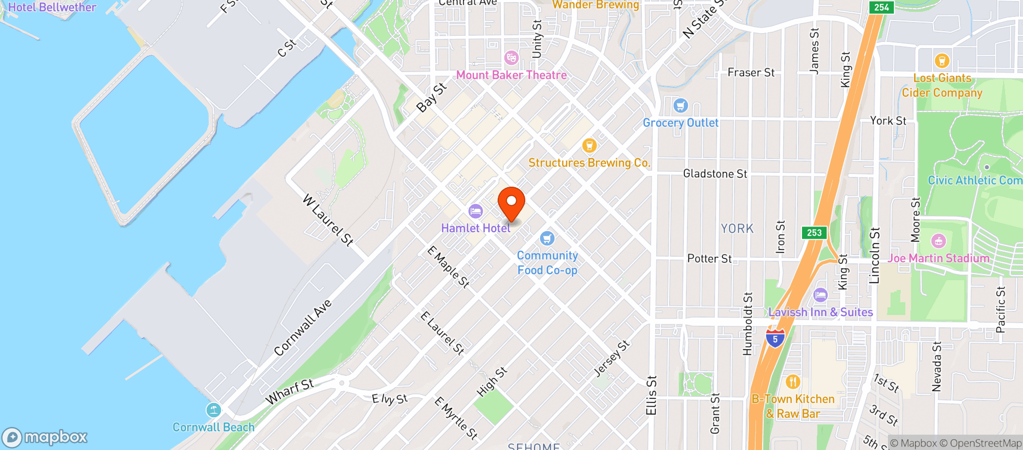Map showing Old World Deli