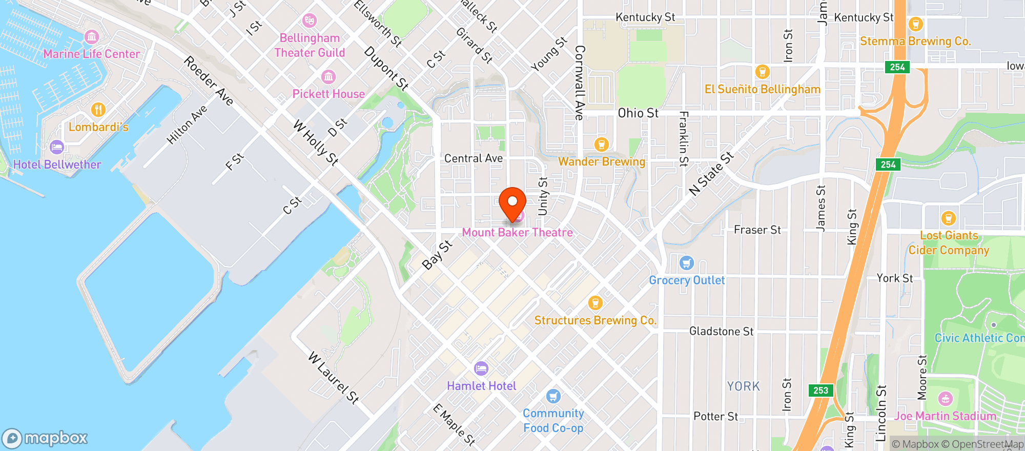 Map showing The Admiralty Lounge