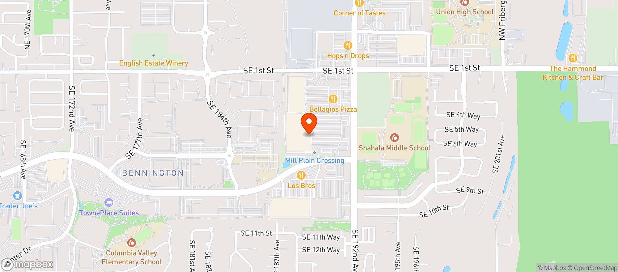 Map showing Walmart Supercenter