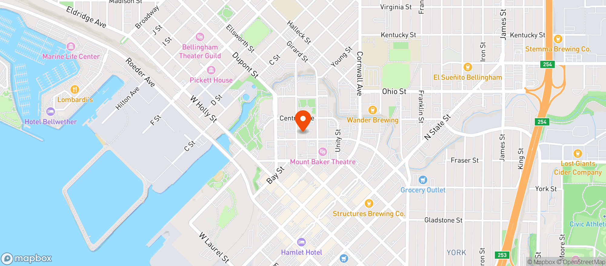 Map showing Bar Cicotti