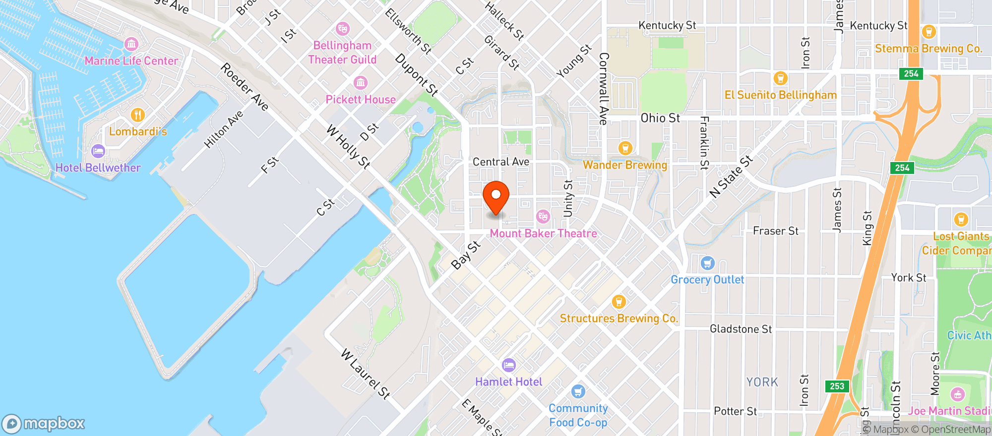 Map showing Redlight