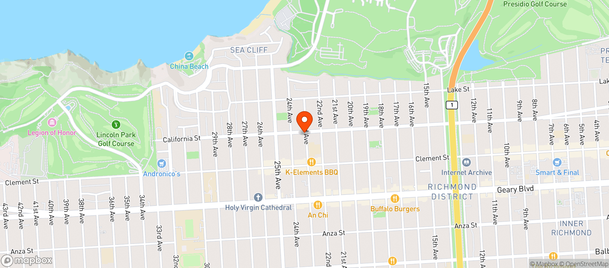 Map showing Pearl 6101