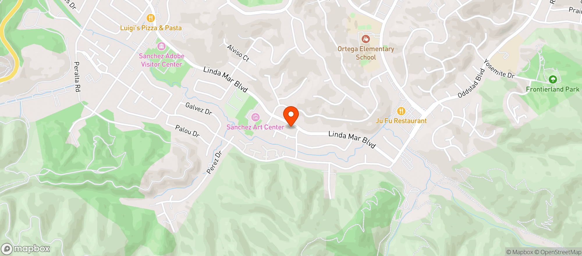 Map showing Safeway