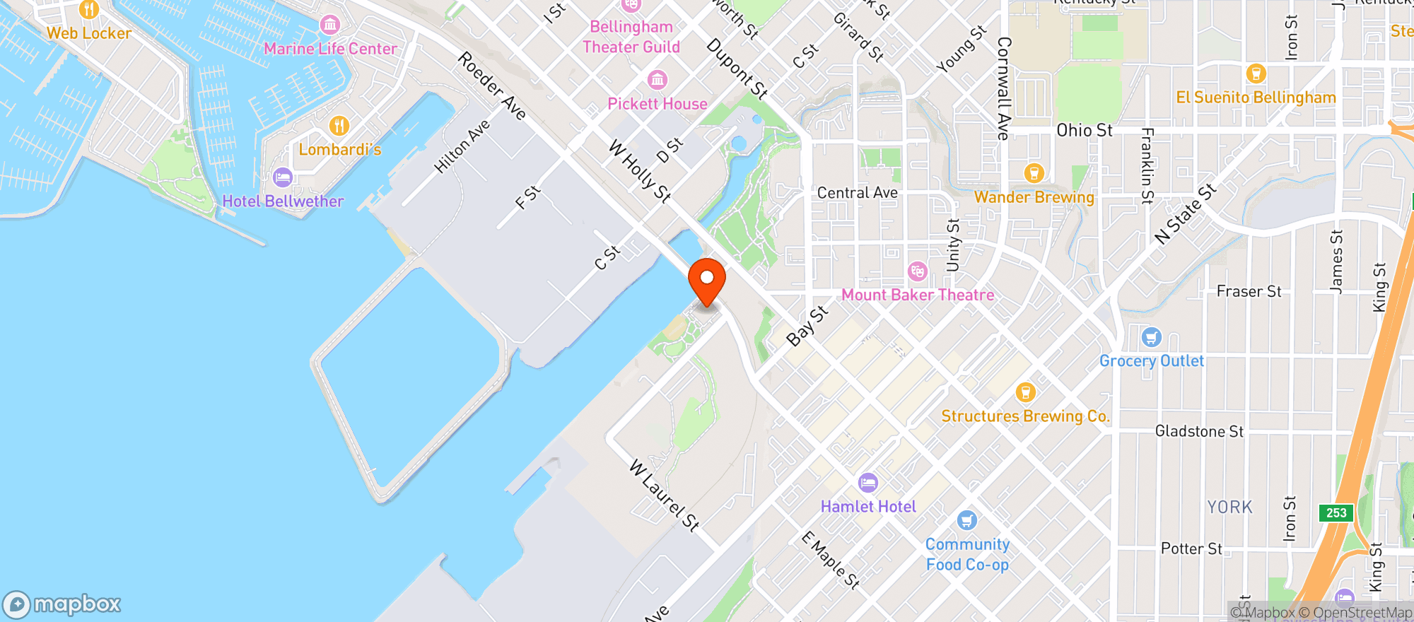 Map showing Black Fern Coffee